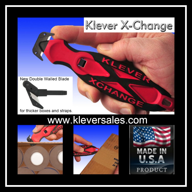 Klever XChange safety knife Clever exchange a safer box cutter